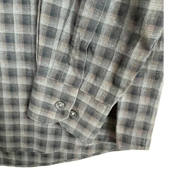 Hart‎ Schaffner Marx Plaid  L/S Button Down Shirt - Picture 3 of 8